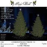 *Fairy`s World* CHRISTMAS TREE 11 MESH LOW PRIM