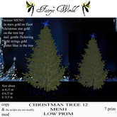*Fairy`s World* CHRISTMAS TREE 12 MESH LOW PRIM