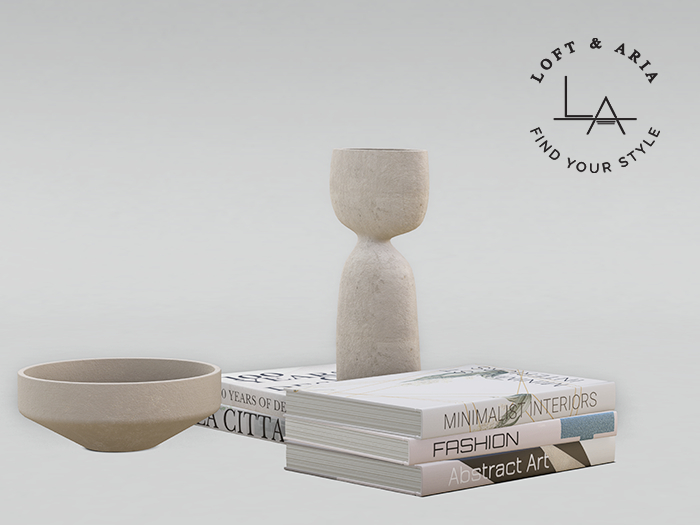 Bolton Decor Set – Books & Ceramic Vessels