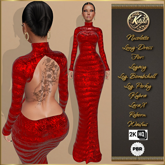 [K-Style] NICOLETTE PBR LONG-DRESS #3