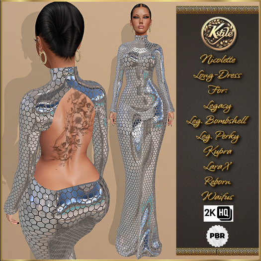 [K-Style] NICOLETTE PBR LONG-DRESS #9