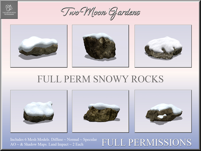 Full Perm Snowy Rocks FAT PACK