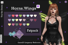 - MicRo - Outfit Neon Wings / Horns Fatpack