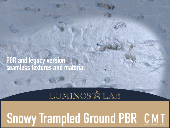 LL Snowy Trampled Ground Pattern PBR