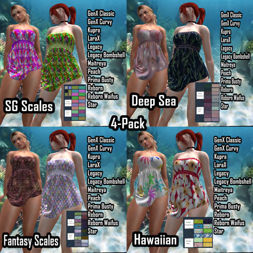 (GGD) Dress 66-4 Pack