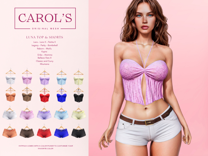 Carol's - Luna Top Light Blue