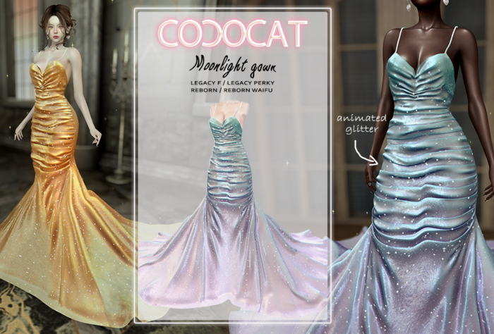 .cococat. Moonlight gown - Iridescent