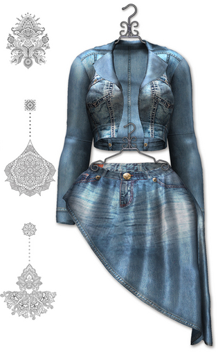 Graffitiwear Turquoise Stylish Denim