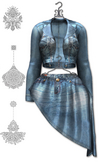 Graffitiwear Turquoise Stylish Denim