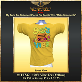 :::TTSG::: 90's Vibe Tee (Yellow)