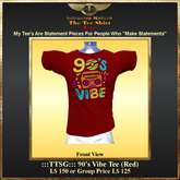 :::TTSG::: 90's Vibe Tee (Red)