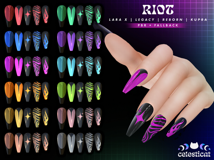[Celesticat] Riot Nails - Fatpack