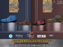 HASSEL MEGAPACK BECKHAM MEN'S LEATHER SHOES LEGACY MALE & ATHLETIC,KARIO FIT FLEX FLAT,JAKE,GIANNI,DAVIS,AESTHETIC 496