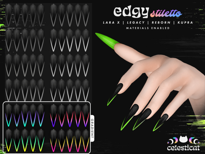 [Celesticat] Edgy Nails - Gradient