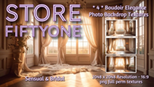 NEW! * 4 * Boudoir Elegance Photo Studio Backdrop Textures - 2K Rez! - Store FiftyOne :) 
