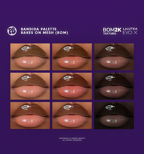PURPLE X LeL EvoX X BOM - Bandida Palette.