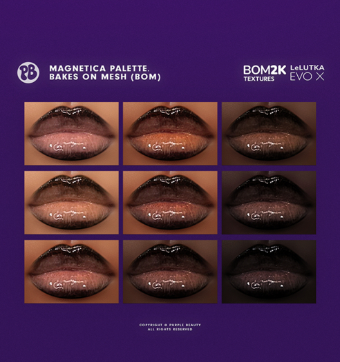 PURPLE X LeL EvoX X BOM - Magnetica Palette.