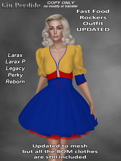 DEMO Fast Food Rockers Mesh Top 