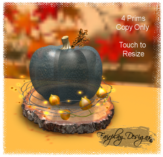 ~R~Glass Pumpkin Deco ~Copy~