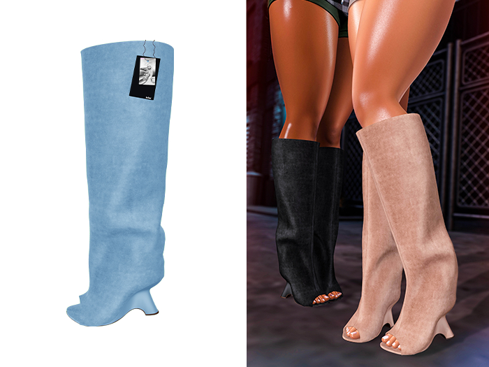 [Brior] Sapphire Wedge Boot - (Blue)