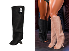 [Brior] Sapphire Wedge Boot - (Black)