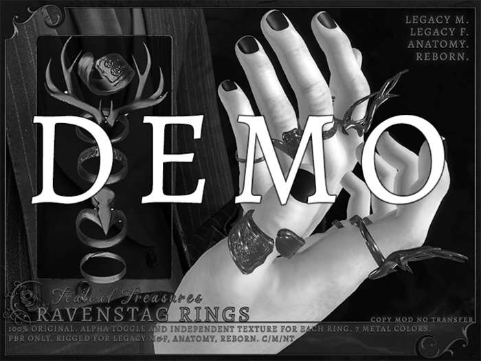 Tealeaf Treasures - Ravenstag Rings DEMO