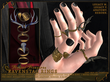 Tealeaf Treasures - Ravenstag Rings
