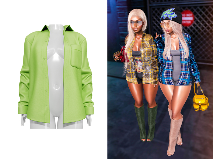 [Brior] Sapphire Button Up - (Green)