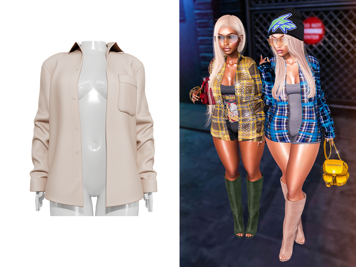 [Brior] Sapphire Button Up - (Tan)