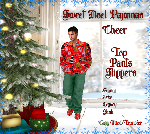 Sweet Noel PJs - Cheer - Mens  [BOXED]