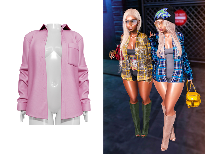 [Brior] Sapphire Button Up - (Pink)