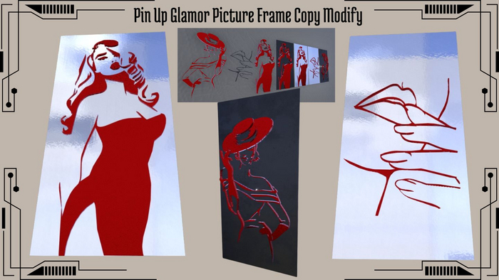 Pin Up Glamor Picture Frame Copy Modify