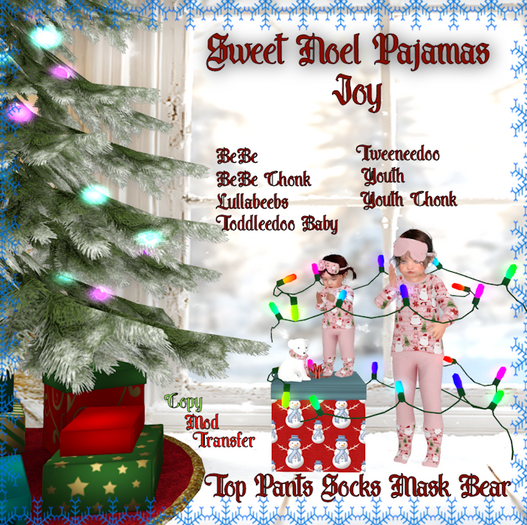 Sweet Noel PJs - Joy - Kids  [BOXED]