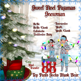 Sweet Noel PJs - Snowman - Kids  [BOXED]
