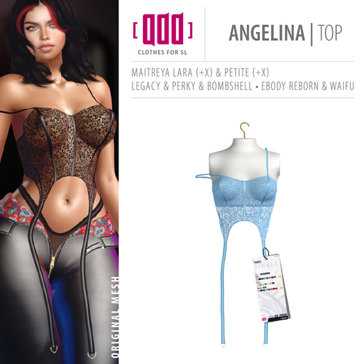 [ADD] Angelina Top - BlueL