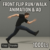 Front Flip Run/Walk Animation and AO