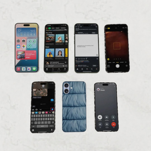 IPHONE 17 PUFFER BABY BLUE