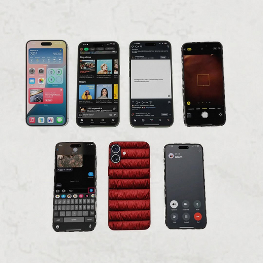 IPHONE 17 PUFFER RED