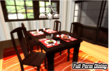 Full Perm Dining Set ~ Furniture Food & Drink