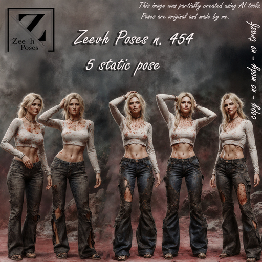 Zeevh Poses 454..