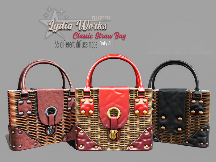 Lydia Works Full Permission Classic Straw Bag