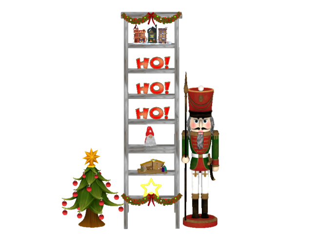 Christmas Ladder Decor