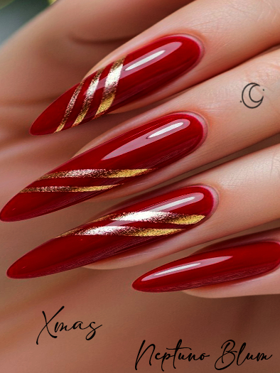 NB* XMAS NAILS STILETTO