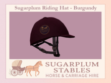 *Sugarplum Stables* Velvet Riding Hat - Burgundy