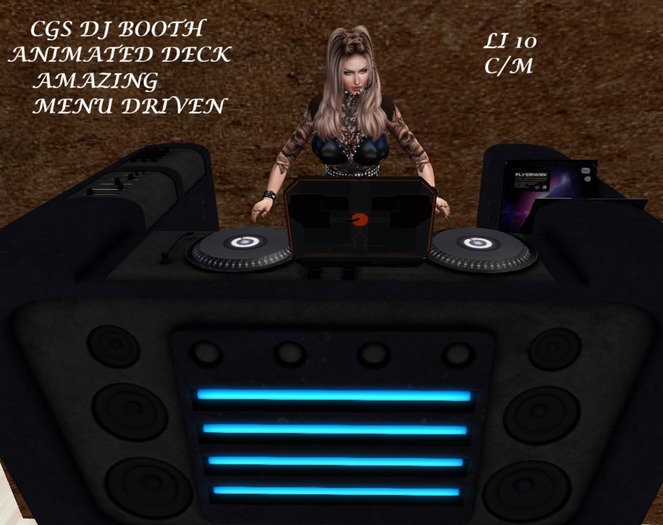CGS DJ BOOTH-ANIMATED DECK #2 