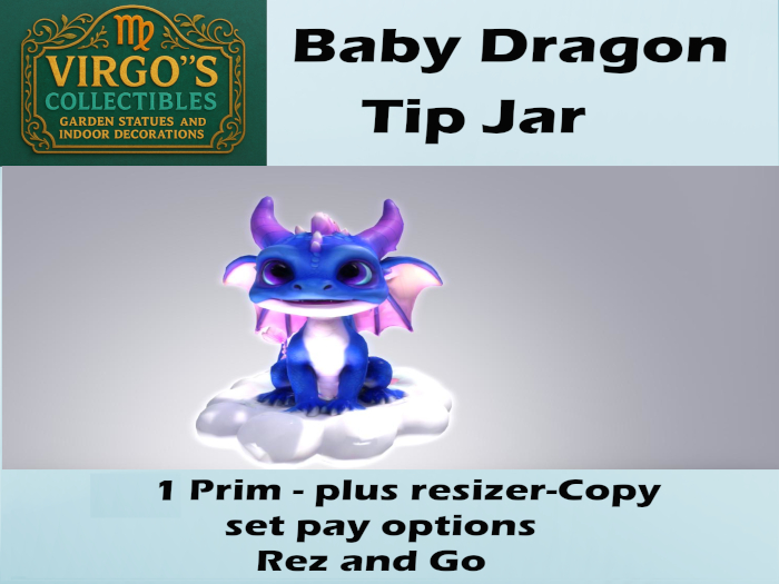 Baby Dragon Tip jar Boxed