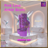 Pink Love Ankle Boots- Nhumana