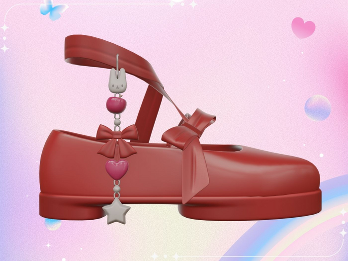 Minami :: Lovely Steps Shoes (Ruby)