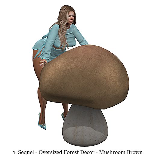1. Sequel - Oversized Forest Decor - Mushroom Brown