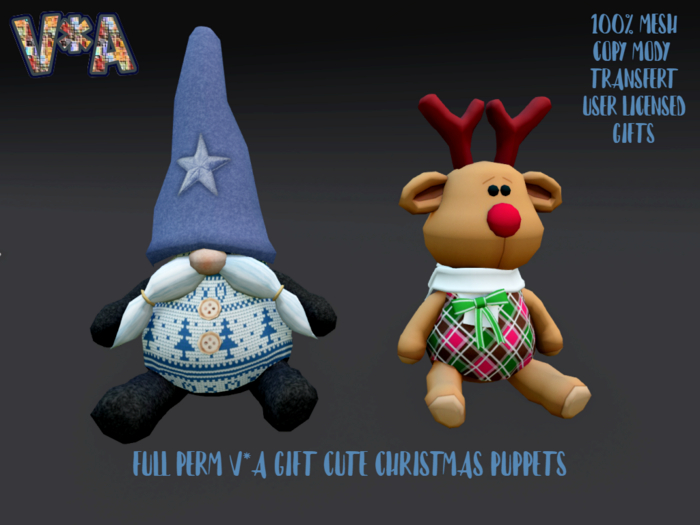 FULL PERM V*A GIFT CUTE CHRISTMAS PUPPETS